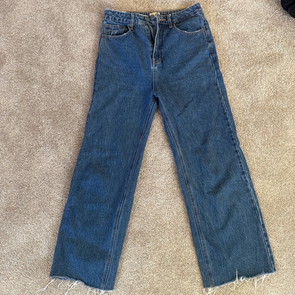 Amuse Society Dark Blue Straight Leg Jeans